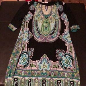 MultiColored Long sleeve Dress